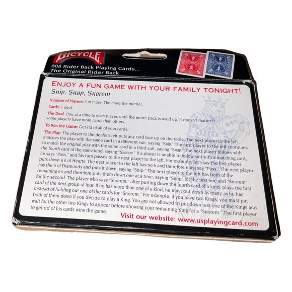 Bicycle Rider Back 808 Playing Cards Standard Poker Size Red & Blue Decks New Op - Picture 3 of 9